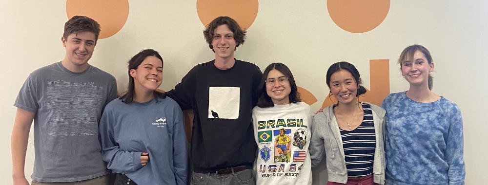 The members of the Native Spaces Team: Ben, Mackenzie, Leo, Mina, Kelly, and Laila