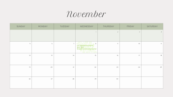November